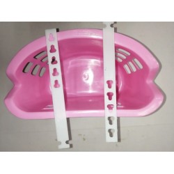 Çocuk Bisiklet Sepeti Pembe Kiraz Desenli