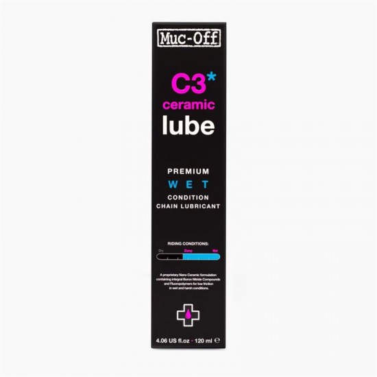 Muc-Off C3 Wet Ceramic Lube Zincir Yağı120ml Muc-Off C3 Wet Ceramic Lube Zincir Yağı120ml