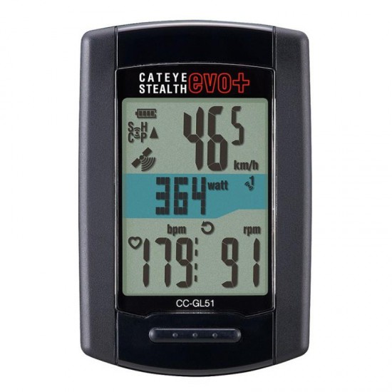Cateye Stealth Evo+ Kilometre Saati