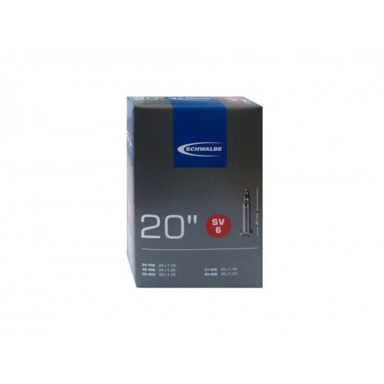 Schwalbe 20X 1.10 - 1,50 FV İnce Sibop İç Lastik Schwalbe 20X 1.10 - 1,50 FV İnce Sibop İç Lastik