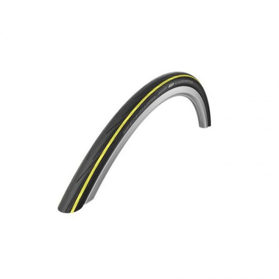 Schwalbe Lugano 700x25 Dış Lastik Siyah Sarı Schwalbe Lugano 700x25 Dış Lastik Siyah Sarı